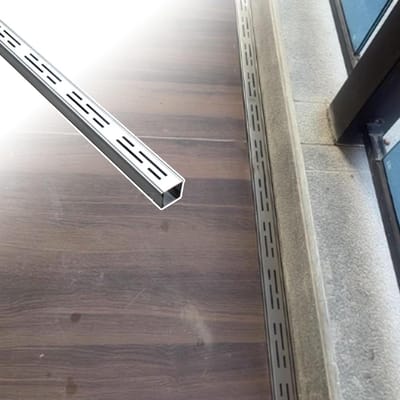 Drainageslang RVS - Afwateringssysteem - Buiten Afvoeren - Antislip Textuur - 100 cm Lengte - Zilver