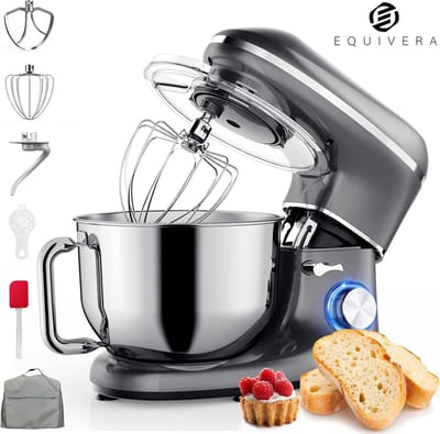 Equivera Deegmachine - Kneedmachine - Deegmixer - Keukenmixer - Keukenmachine