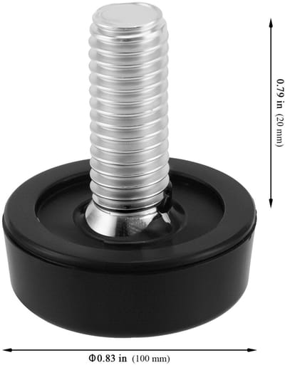 Dailygoods- Stelpoten 60 Stuks - Hoogte Verstelbaar 20 mm - Nivelleringspoten - M8 Meubelpoten - Praktische Oplossing - Voor Houten Vloeren
