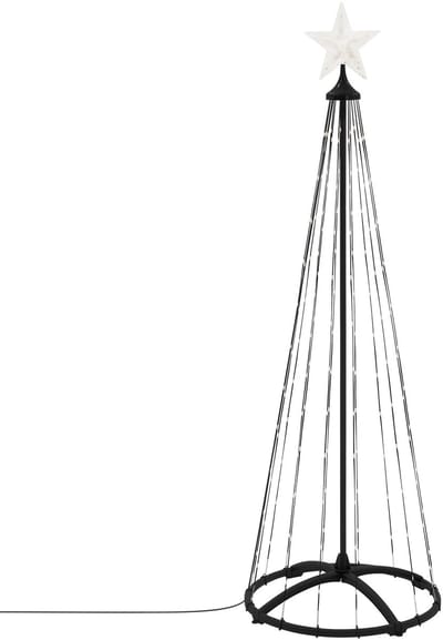 LED kerstdecoratieboom voor buiten 150 cm met 154 warmwitte LED's