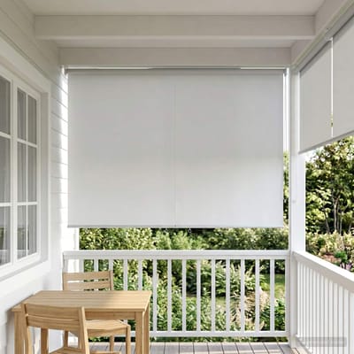 vidaXL - Buitenrolgordijn - UV-bescherming - Wit - 100 - x - 230 - cm - (B - x - H)