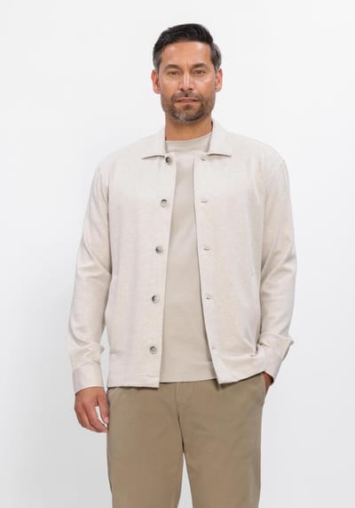 Gentiluomo Navigli Shirt Jacket Overshirts Heren - Ecru - Maat L