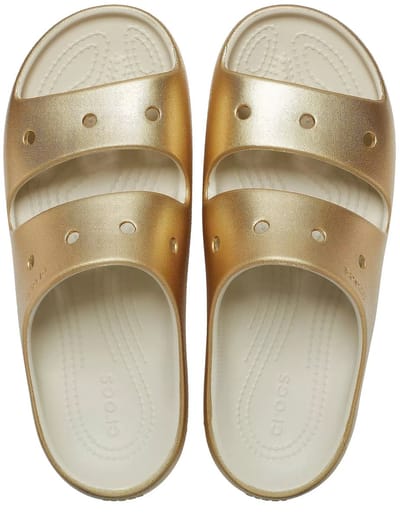 Crocs Classic Metallic Sandalen v2 Goud Maat 39/40 US M7/W9