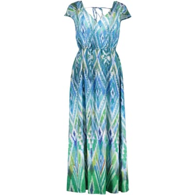 Geisha Zomer jurk in met v-hals en print