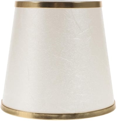 Dailygoody - Kleine lampenkap - Vervangende lampenkap - Stijlvol en warm - Roségouden rand - Geschikt voor tafellamp en vloerlamp - 11,5 cm breed