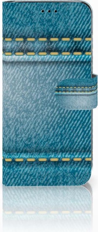 Huawei P20 Lite Wallet Case met Pasjes Jeans