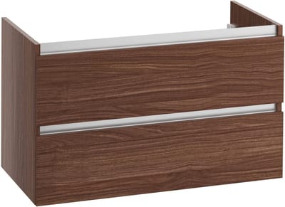Saqu Gaia wastafelonderkast 100x45x60cm noten urban — greeploos