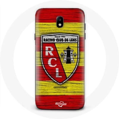 Coque - maniacase - Samsung Galaxy J7 2017 - rcl lens original - Jaune et rouge - Souple noir