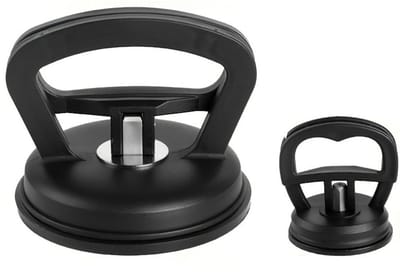 Autozuignap - Deukentrekker voor auto's - Gereedschap voor het verwijderen van deuken - Autoreparatiegereedschap - Grote en kleine maten - Rubber - 11,5 x 11,5 x 9 cm - Geschikt voor carrosseriereparatie, glasmontage en tegelafwerking - Zwart