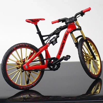 1:10 Mini Legering Fietsmodel Gegoten Metaal Vinger Racen Mountainbike Opvouwbare Fiets Ornamenten Collectie Speelgoed Voor Kinderen black