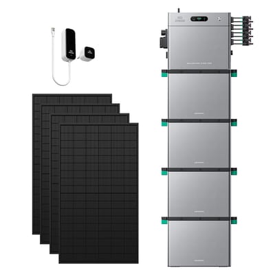 Zendure SolarFlow 2400 Pro - SolarFlow 2400 Pro & Slimme Meter P1 / 4*AB3000L (11.52 kWh) / 4*450W Bifacial Panel  (2340Wp Max)