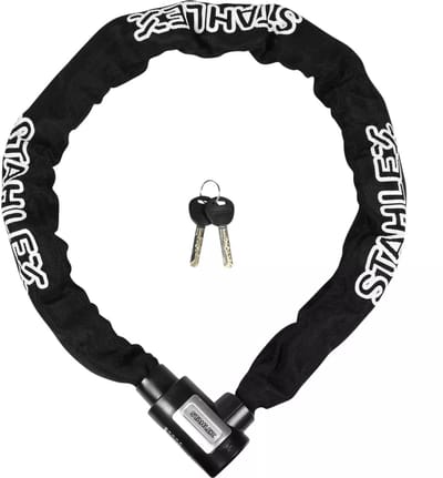 Stahlex Kettingslot - ART-2 - zwart - 100 cm - 2 sleutels - scooter / fiets - kabelslot