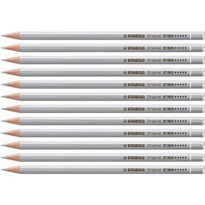 STABILO Original - Kleurpotlood - Voor Haarfijne Lijnen - Met Elastische Kern - zilver - per stuk
