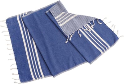 Gastendoek Krem Sultan Royal Blue 30x50cm - 30x50cm - toilet handdoek - kleine handdoek - wc handdoek - gastenhanddoek