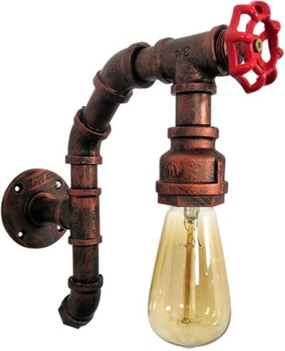 OHNO - Woonaccessoires - Kamaria Wandlamp - Koper, Rood - Tijdloos - Modern - Industrieël