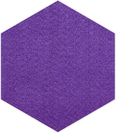 Hexagon vilt onderzetter - Paars - 6 stuks - ø 10 cm - 6-hoek - Glas onderzetter - Cadeau - Woondecoratie - Woonkamer - Tafelbescherming - Onderzetters Voor Glazen - Keukenbenodigdheden - Woonaccessoires - Tafelaccessoires