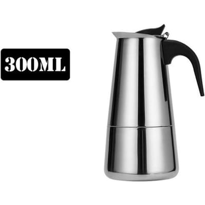 Rvs Koffiezetapparaat Moka Pot Geiser Koffiezetapparaten Koffiepot Espresso Maker Brouwer Latte Koffie Gereedschap Percolator Kachel 300ML