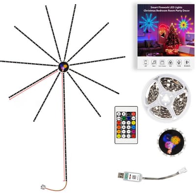 Ulisem LED strip 1 meter - Muziek-responsieve LED-lamp - 200 kleuren - Dimbaar - incl. App & Afstandsbediening - Zelfklevend
