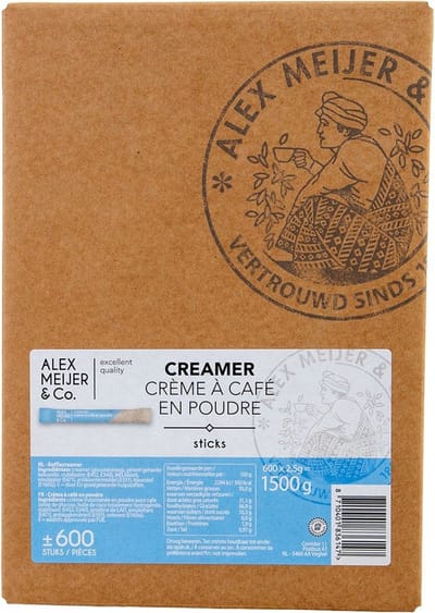 Alex Meijer Creamerzakjes - voor koffie en thee - 500 zakjes x 2,5 gram