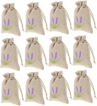 Lege Stoffen Zakjes - Lavendelzakjes Opberg - Geuren Creëren - Handige Trekkoordsluiting - 20 Stuks - Khaki