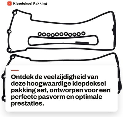 Dailygoods- Klepdeksel Pakking Set 26 Stks - Compatibel met BM-VV 540I/740I/740IL/X5/Z8 - Compatibel met LAND R0VER RANGE R0VER 2003-2005 - Rubber - Eenvoudig te installeren - Pakkingset
