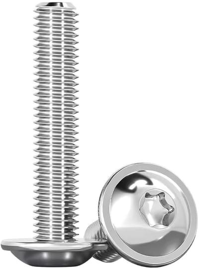 Hexagonale cilinderschroeven met Torx (PVR, TX) in roestvrij staal A2 V2A, vlakke kop, volle schroefdraad, verpakking van 20 stuks