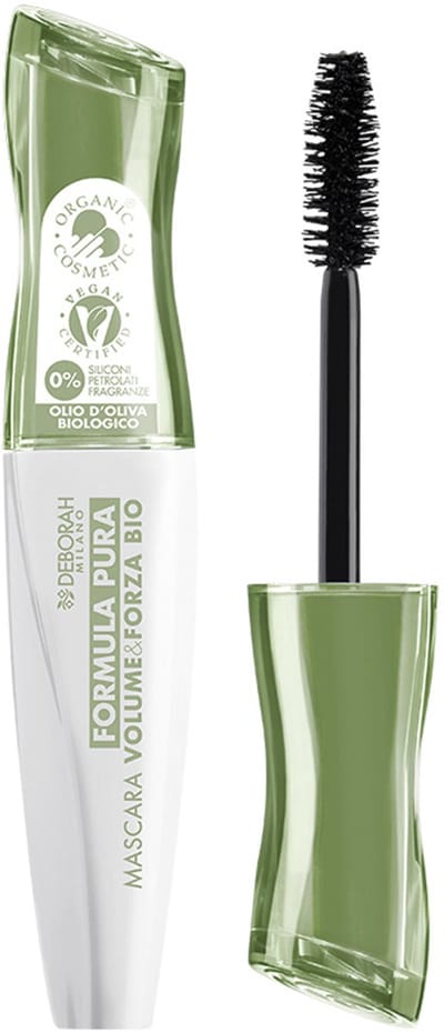Deborah Milano Pura Volume en Forza Mascara Bio Black (12 ml)