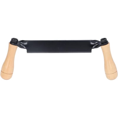 Couteau à plane droit Acier Tungstène Manche en Bois Type Droit Outil de Râclage Sûr et Durable pour Bûche 10in black