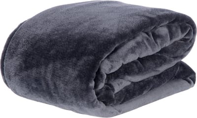 Fleece Plaid Deluxe - Zwarte Fleece Deken 150x200cm - Zachte Sprei voor Bank, Bed of Woonkamer
