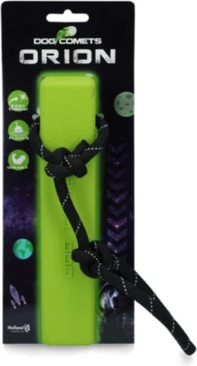 Dog Comets Orion Dummy - 20 x 4 x 4 cm - Hondenspeelgoed - Apporteerspeelgoed - Drijvend - Groen