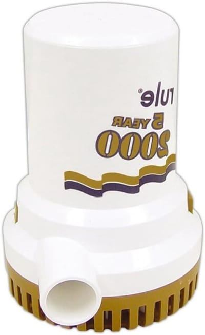 Bilge Pomp - Waterafvoer Pomp - Boot Droog Houden - Hittebestendige Behuizing - 7571 L/uur - Beige