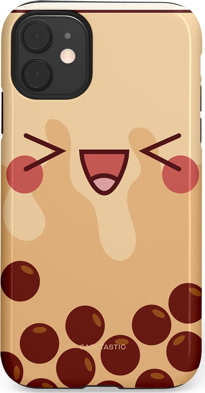 Casetastic Hoesje Geschikt voor Apple iPhone 11 - Stijlvolle Beschermende Duo-layer Case - Smeltende caramel bolletjes