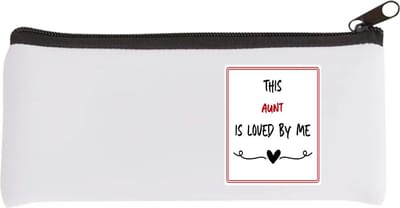 Akyol - this aunt is loved by me Etui - Tante - iemand die houdt van zijn tante - verjaardag - cadeautje voor tante - tante artikelen - kado - geschenk - 20 bij 9 cm