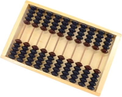 Telraam Abacus - Telhulp Rekenmachine - Wiskunde Leren - Hout en Kunststof - 209x13cm - Veelkleurig