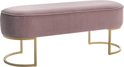 MILRY - Bankje - Roze - Fluweel