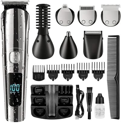 6-in-1 multifunctionele verzorgingsset - Trimmer voor lichaams-, oor- en neushaar - Draadloze trimmer - Haartrimmer - Oplaadbaar baardscheerapparaat