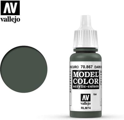 Vallejo Hobbyverf Acrylverf - 70867 Model Color Dark Blue Grey - Acryl Verf flesje - 17 ml
