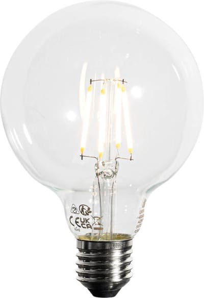 LUEDD E27 dimbare LED lamp G95 5W 450 lm 3000K