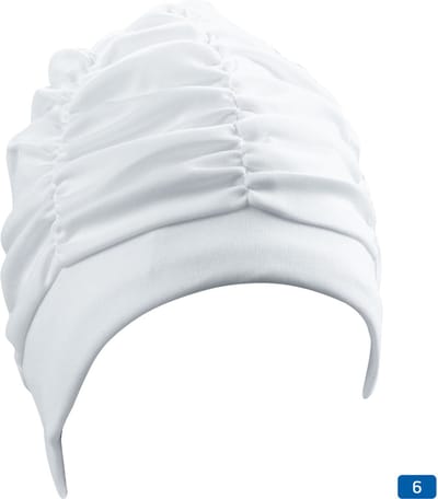 Dames stoffen badmuts, blauw