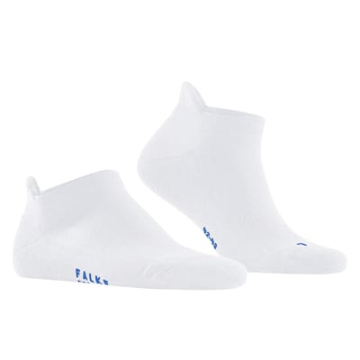 FALKE Cool Kick kort eenkleurig functioneel materiaal sneakersokken enkelsokken unisex wit - maat 35-36