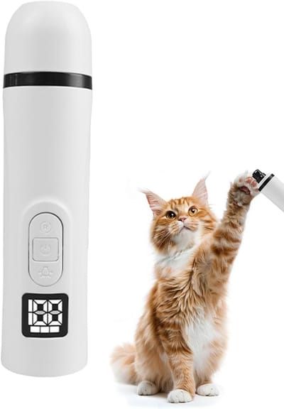 KZQ Stille Nagelgemaal Voor Honden En Katten Met 2 Verstelbare Snelheden Professionele Nageltrimmer Voor Veilig Thuisgebruik En Reizen Ideaal Voor Kleine Huisdieren