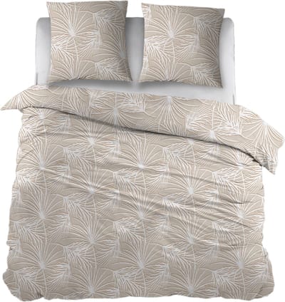 Snoozing Gigi Dekbedovertrek - Tweepersoons - 200x200/220 cm - Beige