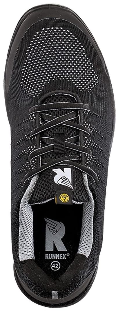 RUNNEX S1P-ESD-veiligheidsitalb -schoen SportStar Zwart/Grijs