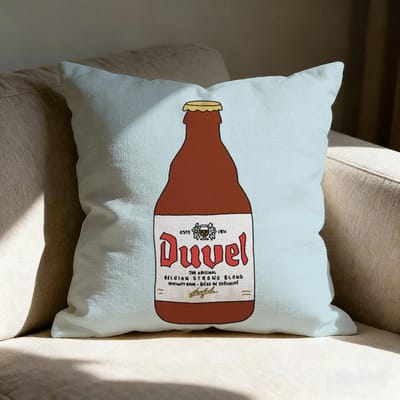 Housse de coussin D-Duvel Beer fashing Protective, imprimée recto-verso, coussin de canapé, coussin de tête de lit de chambre 50x50cm
