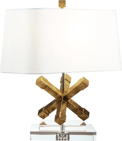 Gilded Nola LED Tafellamp Jackson Square | 1X E27 Max 60W | Distressed Gold