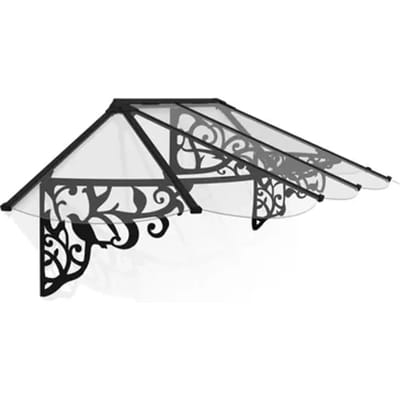 Palram | Canopia - Veranda- En Deurluifel Lily - Helder - Zwart - 70x88x267cm