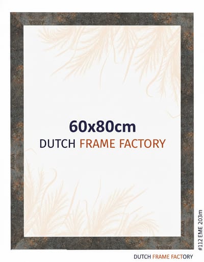 Fotolijst 60x80 cm - MDF - Geoxideerd Metaal - Benno