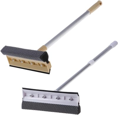 Telescopische Raamwisser - Verstelbare Glasreiniger - Streeploos Ramen Zemen - Microvezel Absorptie - Verstelbaar - Koffie