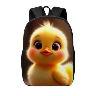 Eend Rugzak | Eendenpatroon Rugtas | Kuiken Rugtas | Gave Rugzak | Dieren Rugzak | Rugzak Meisjes | Rugzak Jongens | Eenden Rugtas | 20 liter | Kinder Rugzak