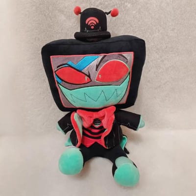Nouveau Hazbin el Vox Val Peluche Helluva Boss Blitzo Poupée en Peluche Mignon Accessoires Anime Loona Vox Requin Peluche Jouet Cadeau Pour Enfant